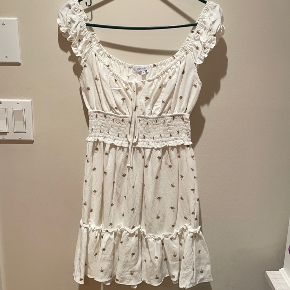 Palm tree mini dress